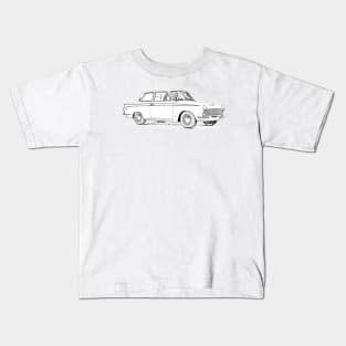 Lotus Cortina Wireframe Kids T-Shirt